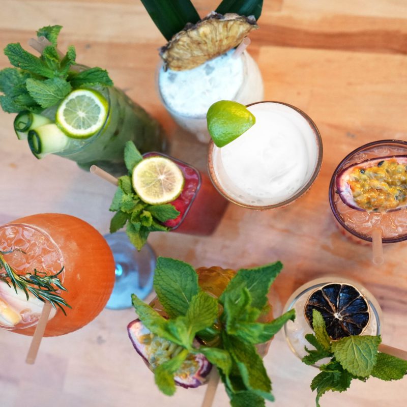Cocktails vue d'en haut